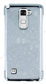 LG Stylus 2 / Stylus 2 Plus Simli Silver Silikon Klf