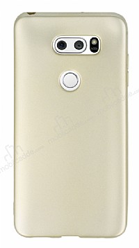 LG V30 Mat Gold Silikon Klf