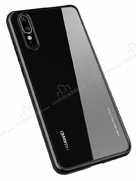 Likgus Huawei P20 Pro Siyah Silikon Kenarl effaf Rubber Klf
