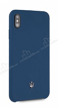 Maserati iPhone XS Max Lacivert Silikon Klf