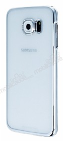MeePhone Samsung 9800 Galaxy S6 Silver Kenarl Kristal Klf