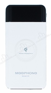 Meephone Kablosuz 10000 mAh Powerbank Beyaz Yedek Batarya