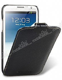 Melkco Samsung N7100 Galaxy Note 2 Kapakl Siyah Deri Klf