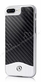 Mercedes-Benz iPhone 7 Plus / 8 Plus Karbon Siyah Rubber Klf
