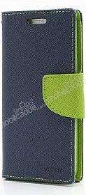 Mercury HTC One Fancy Diary Czdanl Standl Koyu Mavi Klf