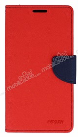 Mercury Samsung N9100 Galaxy Note 4 Standl Czdanl Krmz Deri Klf