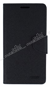 Mercury Samsung N9100 Galaxy Note 4 Standl Czdanl Siyah Deri Klf