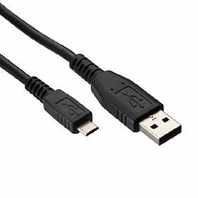 Micro USB Siyah Data Kablosu 1m