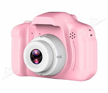 Mini Pembe ocuk Dijital Kamera Fotoraf Makinesi