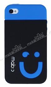 Mob iPhone 4 / 4S Glen Yz Siyah Silikon Klf