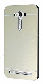 Motomo Asus ZenFone 2 Laser 5.5 in Metal Gold Rubber Klf