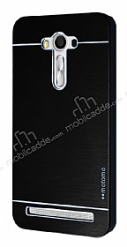 Motomo Asus ZenFone 2 Laser 5.5 in Metal Siyah Rubber Klf
