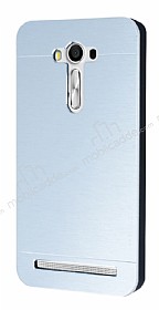 Motomo Asus ZenFone 2 Laser 5.5 in Metal Silver Rubber Klf