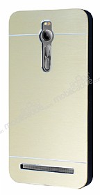 Motomo Asus Zenfone 2 Metal Gold Rubber Klf