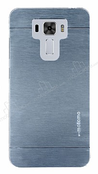 Motomo Asus Zenfone 3 Laser ZC551KL Metal Silver Rubber Klf