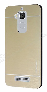 Motomo Asus Zenfone 3 Max ZC520TL Metal Gold Rubber Klf