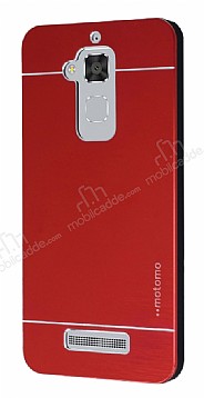 Motomo Asus Zenfone 3 Max ZC520TL Metal Krmz Rubber Klf