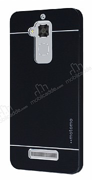 Motomo Asus Zenfone 3 Max ZC520TL Metal Siyah Rubber Klf