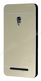 Motomo Asus Zenfone 5 Metal Gold Rubber Klf