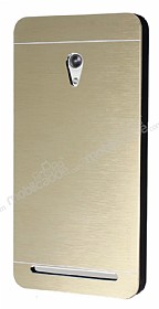 Motomo Asus ZenFone 6 Metal Gold Rubber Klf