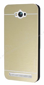 Motomo Asus Zenfone Max Metal Gold Rubber Klf