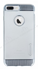 Motomo Gel iPhone 7 Plus Silver Silikon Klf