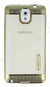 Motomo Gel Samsung Galaxy Note 3 Gold Silikon Klf