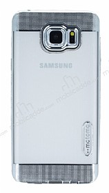 Motomo Gel Samsung Galaxy Note 5 Silver Silikon Klf