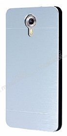 Motomo General Mobile Android One / General Mobile GM 5 Metal Silver Rubber Klf