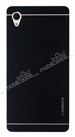 Motomo Sony Xperia M4 Aqua Metal Siyah Rubber Klf