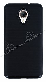 Motomo General Mobile GM 5 Plus Siyah Kenarl Siyah Silikon Klf