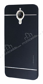 Motomo General Mobile GM 5 Plus Metal Siyah Rubber Klf