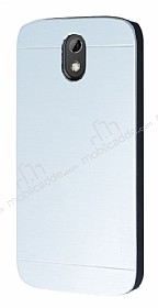 Motomo HTC Desire 526 Metal Silver Rubber Klf
