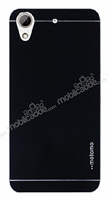 Motomo HTC Desire 626 Metal Siyah Rubber Klf
