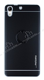 Motomo HTC Desire 728G Selfie Yzkl Metal Siyah Rubber Klf