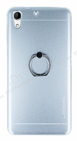Motomo HTC Desire 728G Selfie Yzkl Metal Silver Rubber Klf