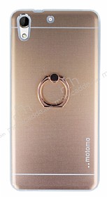 Motomo HTC Desire 728G Selfie Yzkl Metal Rose Gold Rubber Klf