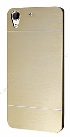 Motomo HTC Desire 728G Metal Gold Rubber Klf