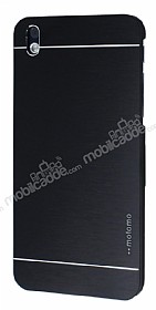 Motomo HTC Desire 816 Metal Siyah Rubber Klf