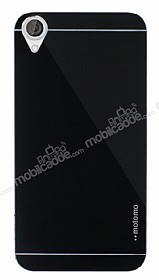 Motomo HTC Desire 820 Metal Siyah Rubber Klf