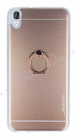 Motomo HTC Desire 820 Selfie Yzkl Metal Rose Gold Rubber Klf