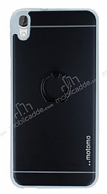 Motomo HTC Desire 820 Selfie Yzkl Metal Siyah Rubber Klf