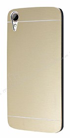 Motomo HTC Desire 828 Metal Gold Rubber Klf