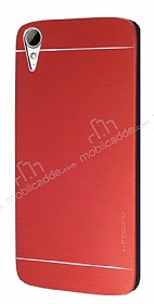 Motomo HTC Desire 828 Metal Krmz Rubber Klf