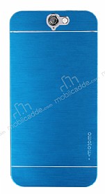 Motomo HTC One A9 Metal Mavi Rubber Klf
