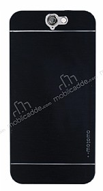 Motomo HTC One A9 Metal Siyah Rubber Klf