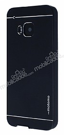 Motomo HTC One M9 Metal Siyah Rubber Klf
