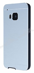 Motomo HTC One M9 Metal Silver Rubber Klf