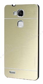 Motomo Huawei Ascend Mate 7 Metal Gold Rubber Klf