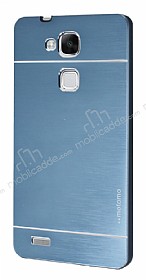 Motomo Huawei Ascend Mate 7 Metal Lacivert Rubber Klf